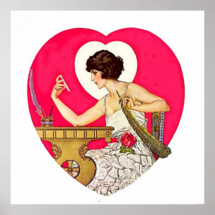 Poster Le désir du coeur par C Coles Phillips