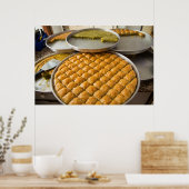 Poster Le Dessert De Baklava Au Marché (Cuisine)
