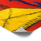 Poster Le Dessert : Harmonie en Rouge (La Chambre Rouge) (Coin)