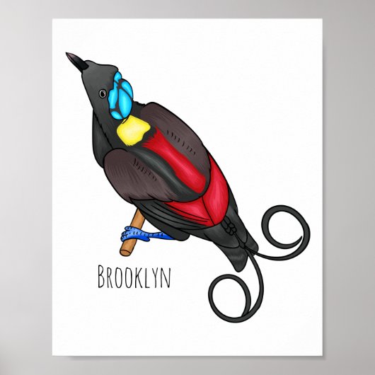 Poster Le dessin animé oiseau de paradis de Wilson (Devant)