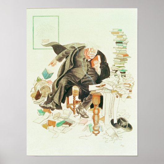 Poster Le dessin satirique de Sanity (Devant)