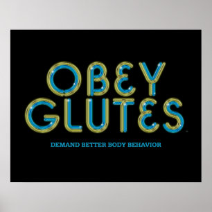 Poster Le DESSUS obéissent Glutes