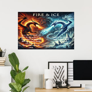 Poster Le destin du feu et de la glace