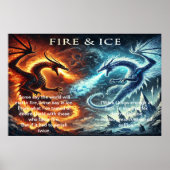 Poster Le destin du feu et de la glace (Devant)