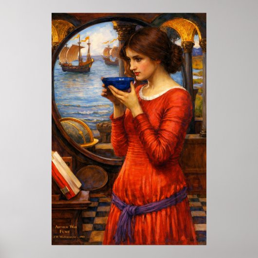 Poster Le Destin par John William Waterhouse (Devant)
