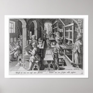 Poster Le développement de l'impression, plaquent 5 du