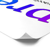 Poster Le diabète prévenant l'arc-en-ciel (Coin)