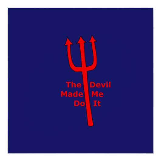 Poster Le Diable M'A Fait Le Faire (Devant)
