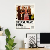 Poster Le diable porte le film Prada (Bureau à domicile)