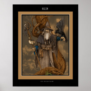 Poster Le dieu nordique Odin