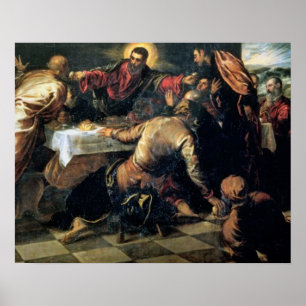 Poster Le dîner chez Emmaus (huile sur la toile)