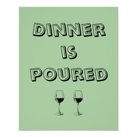 Poster Le dîner est (Devant)