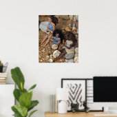 Poster Le dîner est servi. (Bureau à domicile)