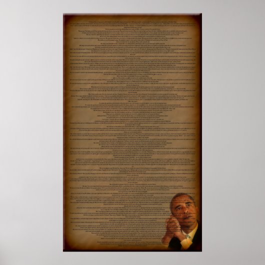 Poster Le discours d'acceptation de Barack Obama (Devant)