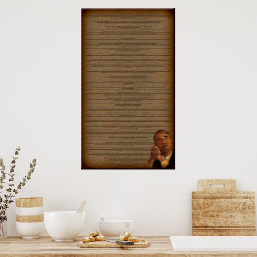 Poster Le discours d'acceptation de Barack Obama (Cuisine)