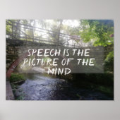 Poster Le discours est l'image de l'affiche du proverbe m (Devant)