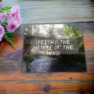 Poster Le discours est l'image de l'affiche du proverbe m