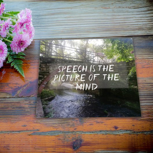 Poster Le discours est l'image de l'affiche du proverbe m