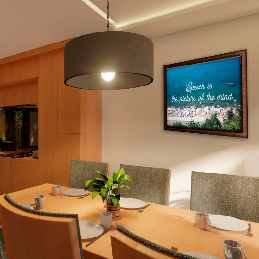 Poster Le discours est l'image de l'affiche du proverbe m