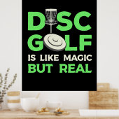 Poster Le Disk Golf Est Comme Magique Mais Réel (Cuisine)