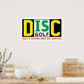 Poster Le disque est golf (Cuisine)