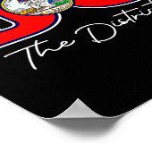 Poster Le District De Washington Dc Souvenir De Vacances  (Coin)
