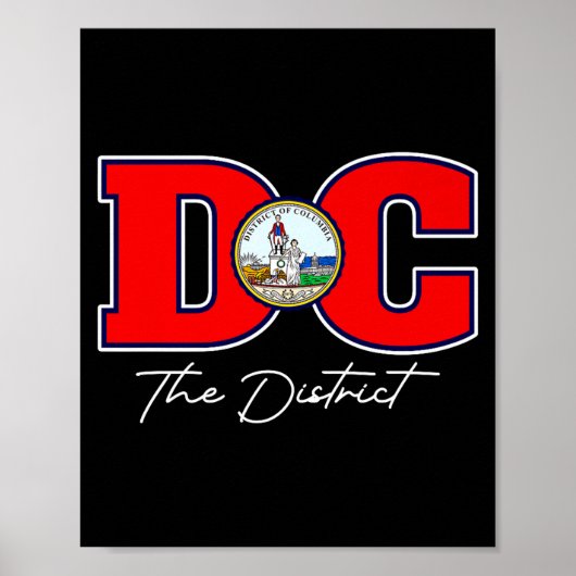 Poster Le District De Washington Dc Souvenir De Vacances  (Devant)