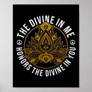 Poster Le Divin En Moi Message Positif Spirituel Yoga M