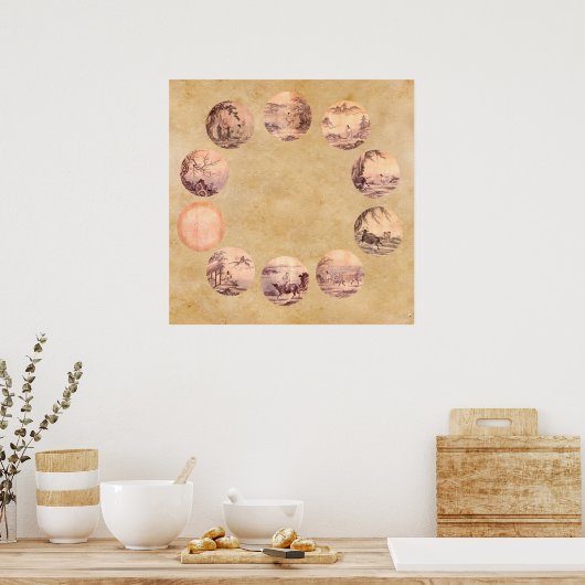 Poster Le dix vert oxydant (Cuisine)