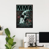 Poster Le Dk de combat MIXED MARTIAL ART penseur (Bureau à domicile)