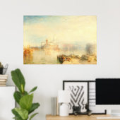 Poster Le Dogana, Venise - William Turner Art (Bureau à domicile)