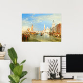 Poster Le Dogana, Venise - William Turner Art (Bureau à domicile)