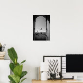 Poster Le dôme de Mosta à travers l'arche (Bureau à domicile)
