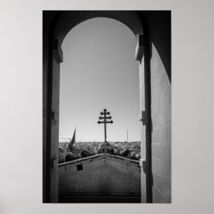 Poster Le dôme de Mosta à travers l'arche