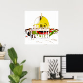 Poster Le Dôme du Rocher : un symbole de paix (Bureau à domicile)