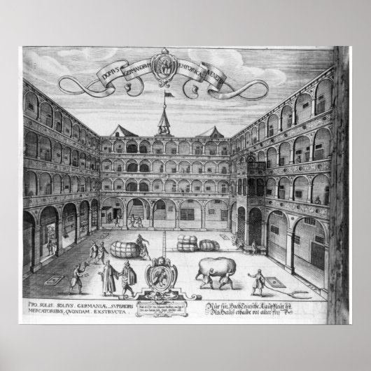 Poster Le Domus Germanorum à Venise, 1616 (Devant)