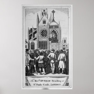 Poster Le Dr. Shaw Preaching de révérend
