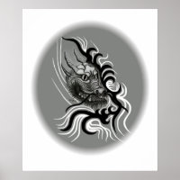 Le dragon chinois à la toiture de tatouage