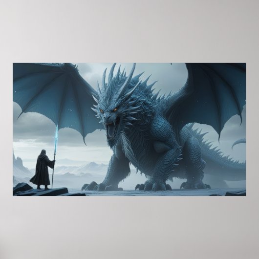 Poster Le Dragon de Glace et l'Assistant Thie. Rencontrez (Devant)