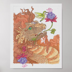 Poster Le dragon des trésors de la nature