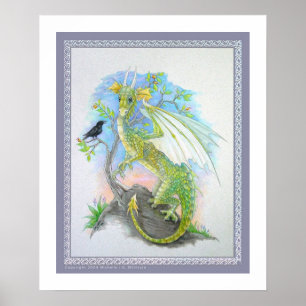 Poster Le dragon et le corbeau