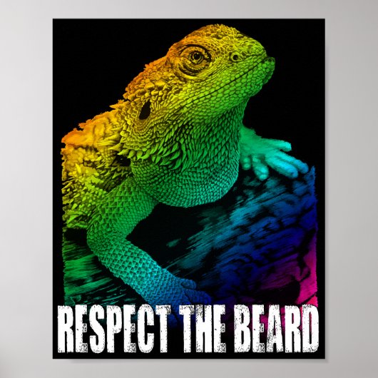 Poster Le Dragon Porté Respecte La Barbe (Devant)