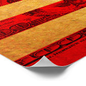 Poster Le drapeau américain de l'argent (Coin)