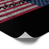 Poster Le Drapeau Américain La Résistance Résiste À L'Inv (Coin)