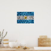 Poster Le drapeau argentin café (Cuisine)
