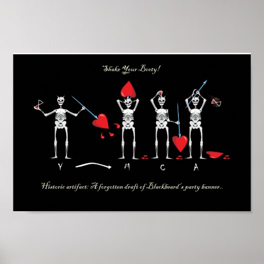 POSTER LE DRAPEAU BLACKBEARD DE CAPITAINE MAYFLOWER (Devant)