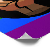 Poster Le drapeau de couleur des personnes queer de Slipp (Coin)