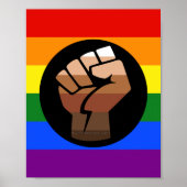 Poster Le drapeau de couleur des personnes queer de Slipp (Devant)