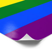 Poster Le drapeau de fierté à onze bandes de SlipperyJoe' (Coin)