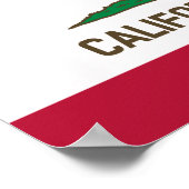 Poster Le drapeau de l'ours - Etat de Californie (Coin)